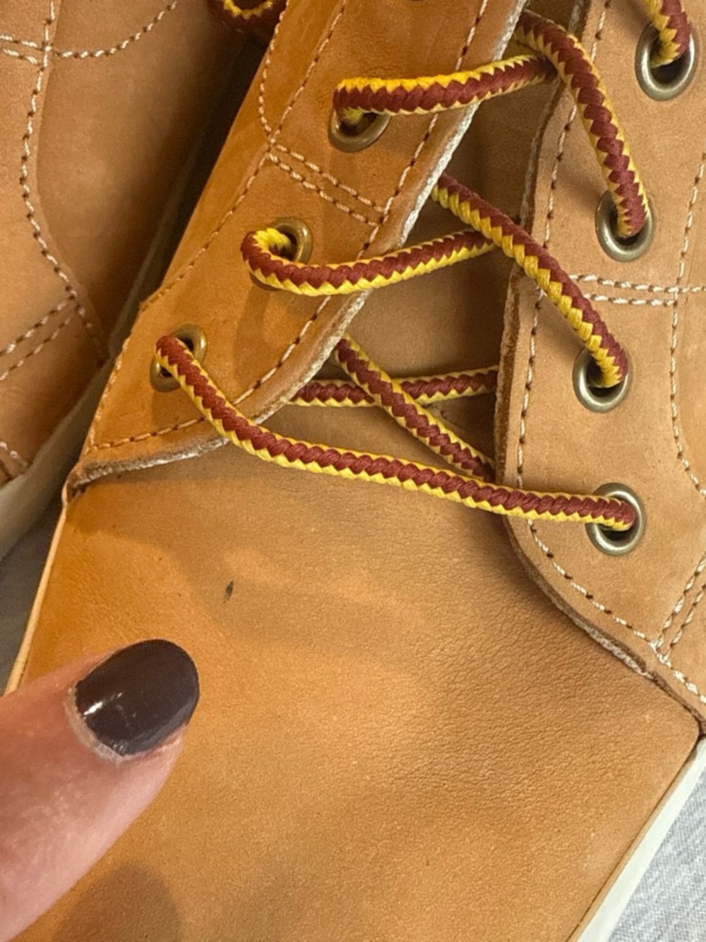 Timberland Tan Leather Low-Top Sneakers with White Sole - Picture 3 of 7